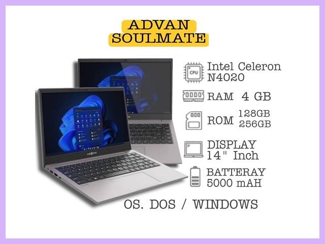 Laptop Advan Soulmate
